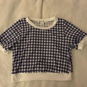 Plaid crop top